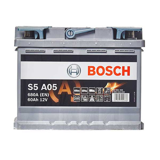 Bosch S5A05 (027AGM) 12V 60Ah 680A AGM Stop-Start Car Battery