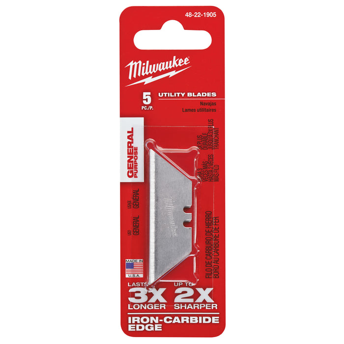 Milwaukee General purpose utility knife blades- 5 pcs