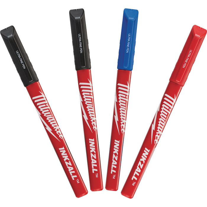 Milwaukee INKZALL™ Fine Tip Pens (4Pc)
