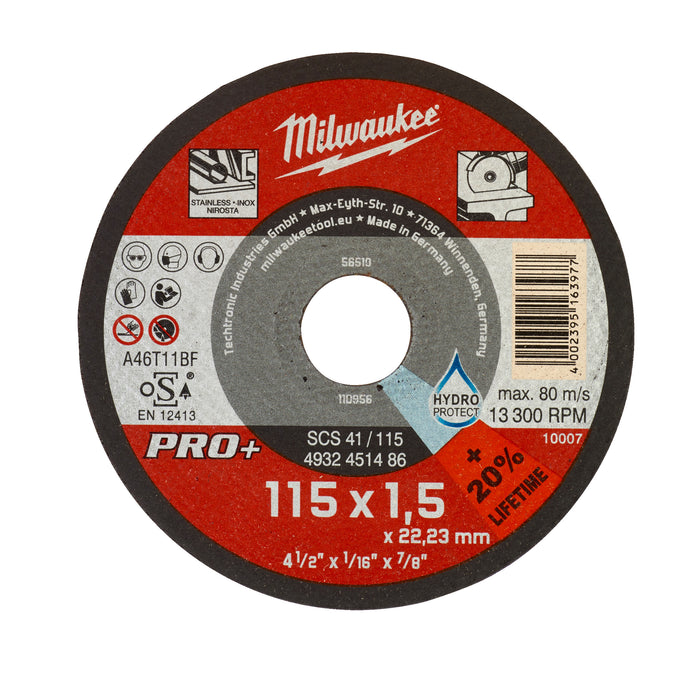 Milwaukee Cutting Disc SCS 41 / 115SCS 41 / 115 X 1.5 X 22 Mm - 1 Pc