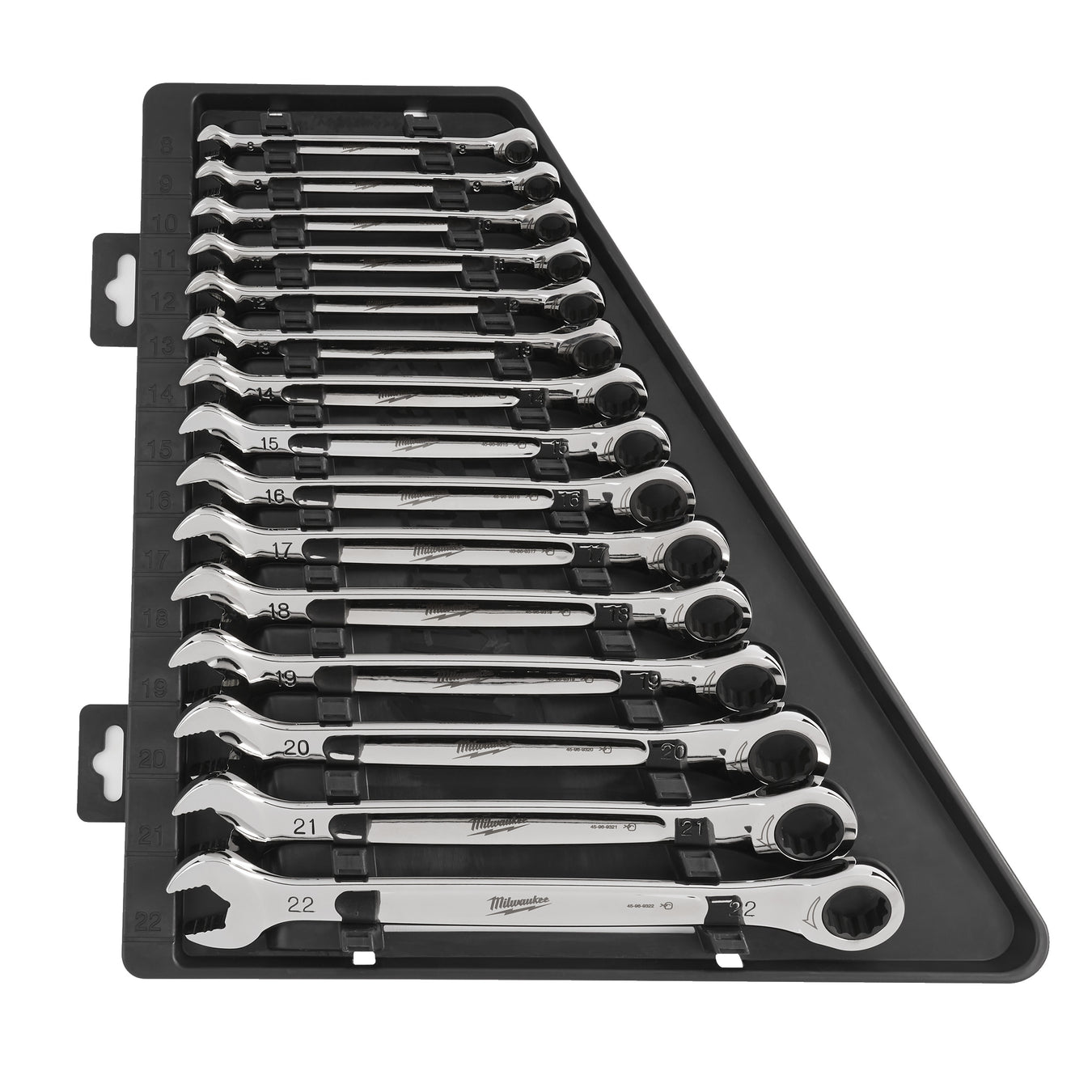 Milwaukee MAX BITE ratcheting metric combination spanner set (15pc) Tadhg Hawes Motor Parts
