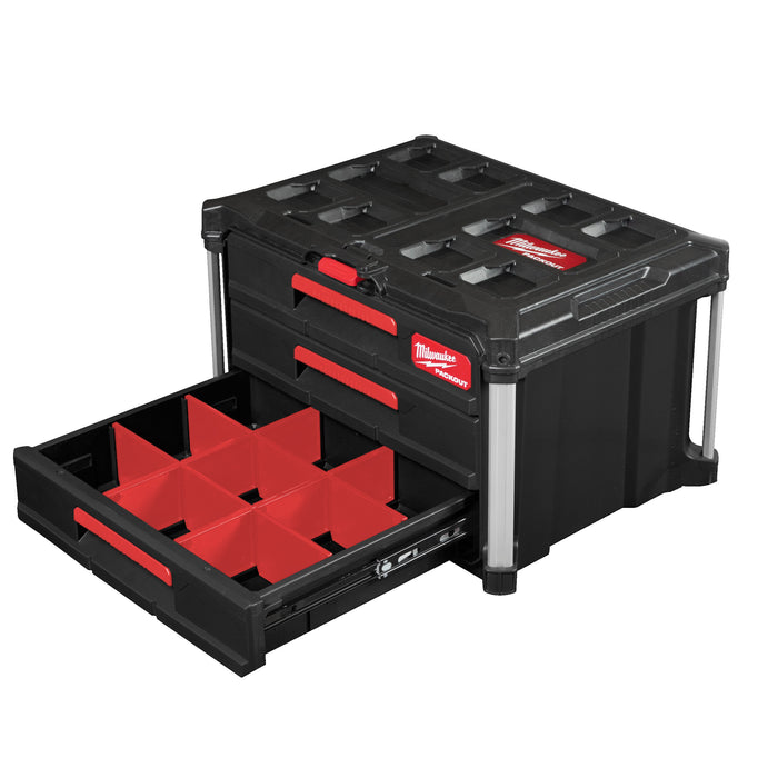 Milwaukee PACKOUT™ 3 Drawer Tool Box