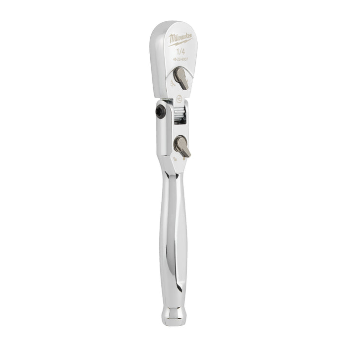 Milwaukee ¼″ Drive Flexible Head Ratchet