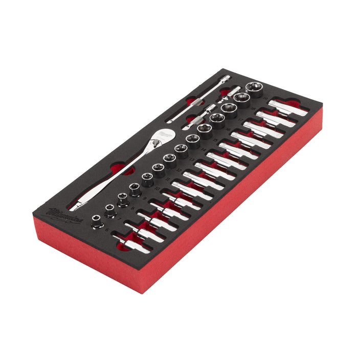 Milwaukee 3/8″ Ratchet And Socket Set Foam Insert