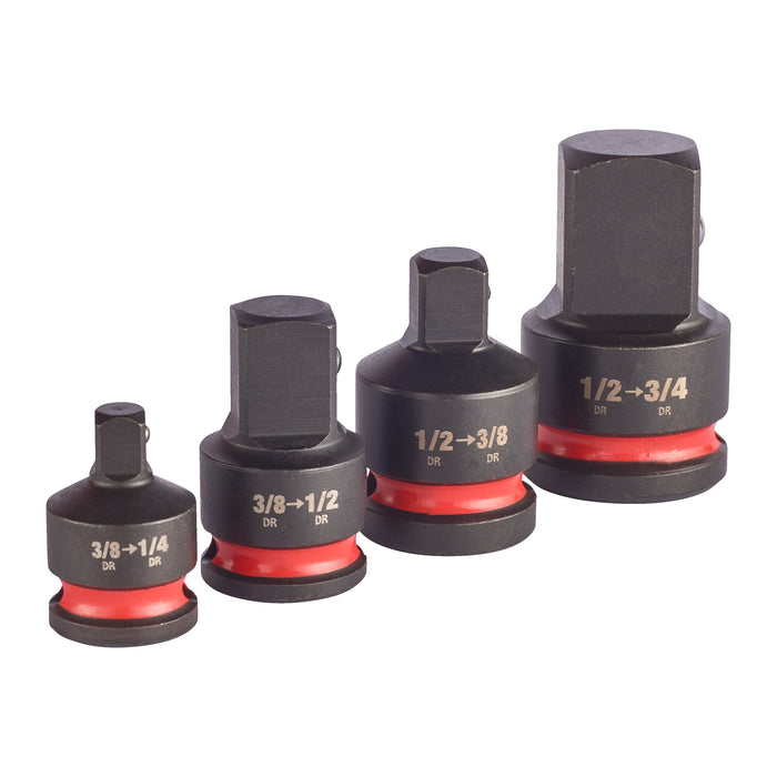 Milwaukee ½" SHOCKWAVE IMPACT DUTYadaptor set (4pc)