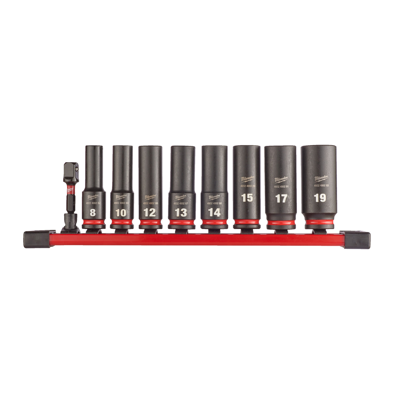 Milwaukee 3/8" SHOCKWAVE IMPACT DUTY socket deep rail set (9pc) Tadhg Hawes Motor Parts
