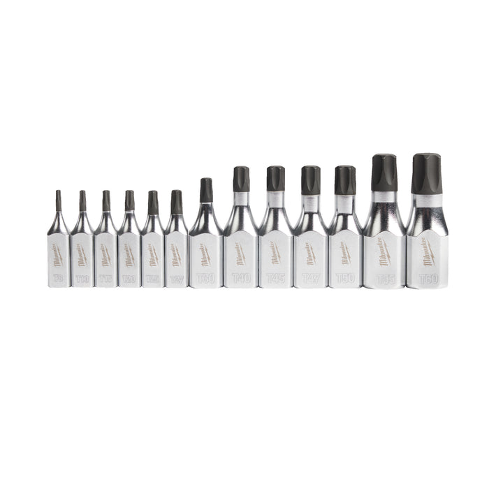 Milwaukee ¼″ And ⅜″ Drive Torx Bit Socket Set - 13 Pc