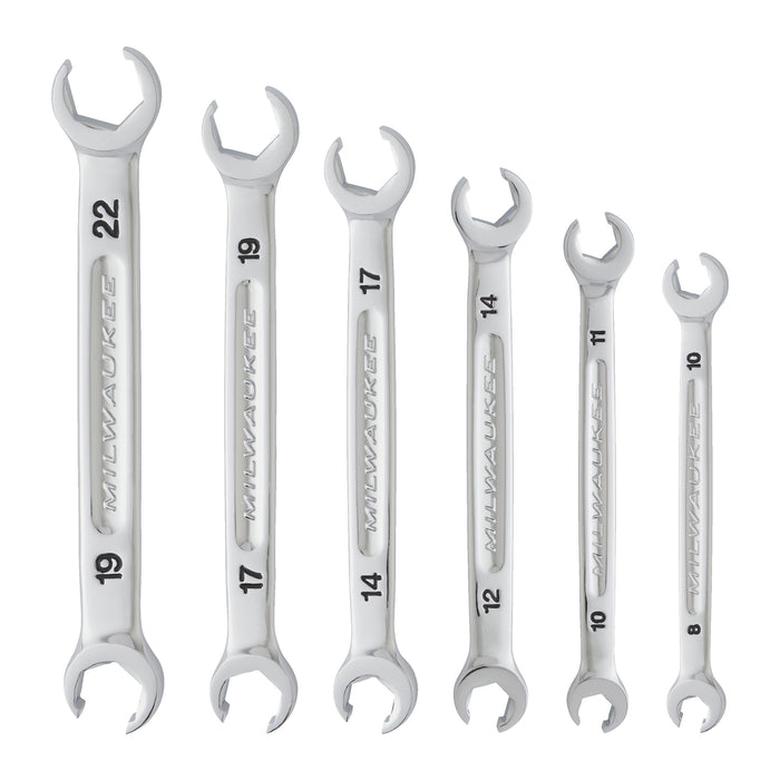Milwaukee Flare Nut Spanner 6 Pc Set - Metric