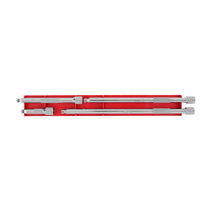 Milwaukee ¼″ Drive Wobble Extension Set 4Pc