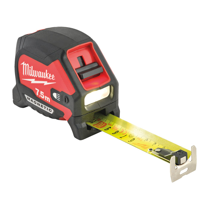 Milwaukee LED Magnetic Tape Measure 7.5 M
