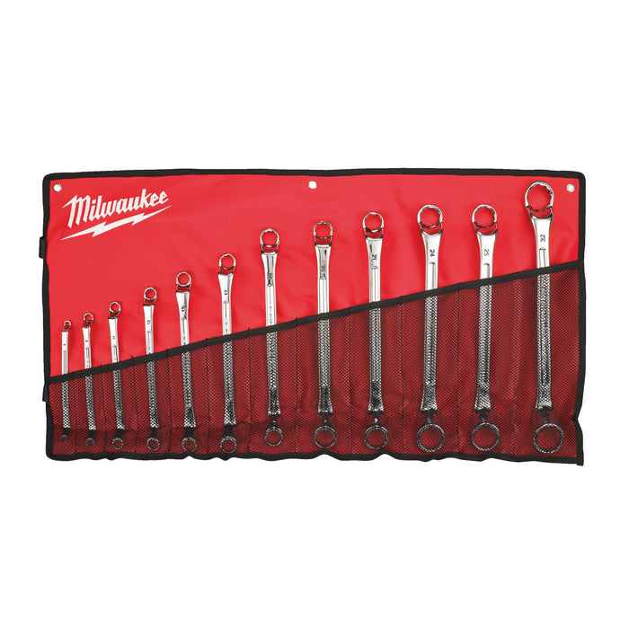 Milwaukee 12Pc Double Ring Offset Spanner Set