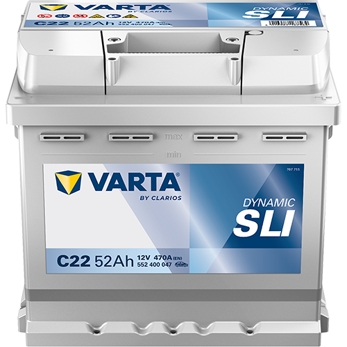 Varta C22 (079) 12V 52Ah 470A Car Battery
