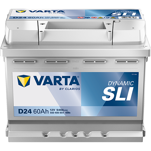 Varta D24 (027) 12V 60Ah 540A Car Battery