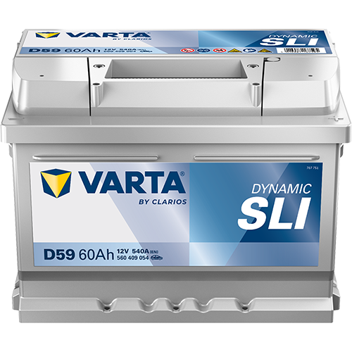 Varta D59 (075) 12V 60Ah 540A Car Battery