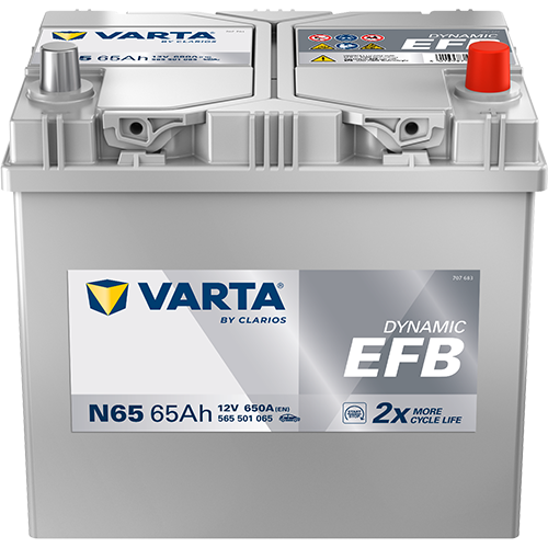 Varta N65 Dynamic (005EFB) 12V 65Ah 620A EFB Stop-Start Car Battery