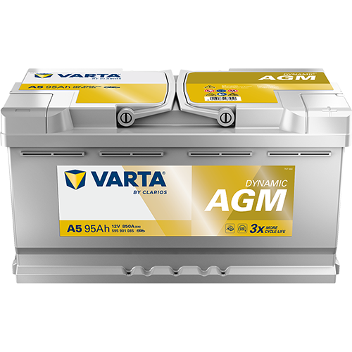 Varta A5 (019AGM) 12V 95Ah 850A AGM Stop-Start Car Battery