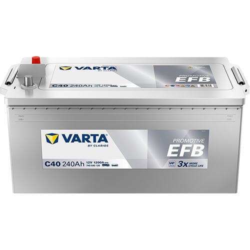 Varta C40 Promotive (625EFB) 12V 240Ah EFB Heavy Duty Car Battery