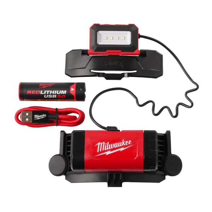 Milwaukee USB rechargeable BOLT headlamp 600 lumensL4 BOLTHL-301