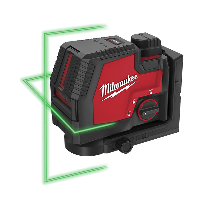 Milwaukee USB Rechargeable Green Cross Line Laser L4CLL-301C