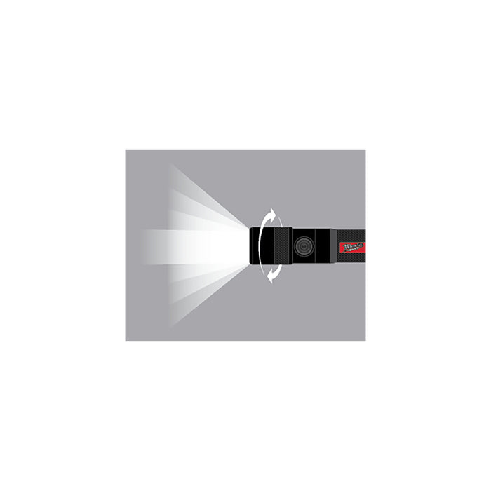 Milwaukee USB Rechargeable Twist Metal LED Flashlight L4TMLED-301