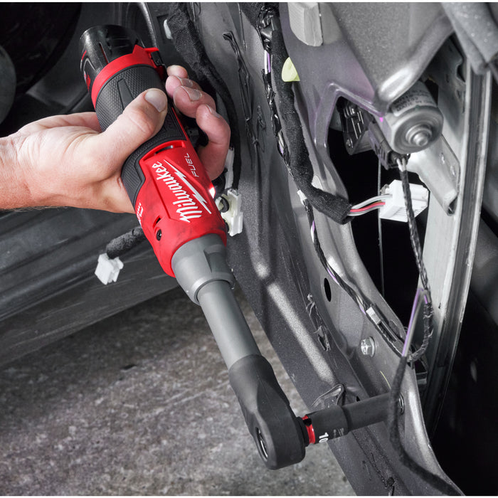 Milwaukee M12 FUEL 3/8" extended reach high speed ratchet M12FHIR38LR-0