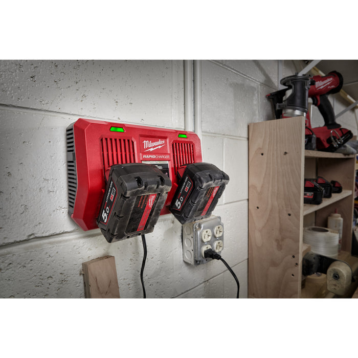 Milwaukee M18 dual bay rapid charger M18DFC