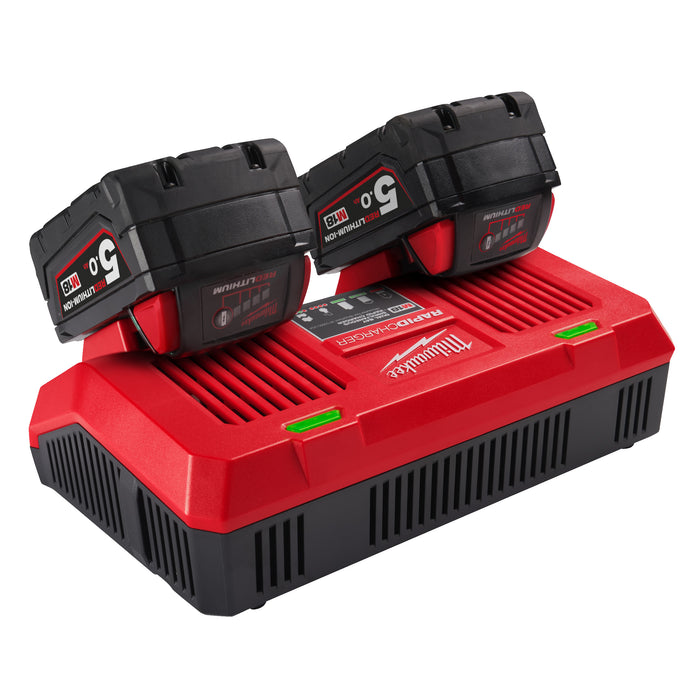 Milwaukee M18 dual bay rapid charger M18DFC