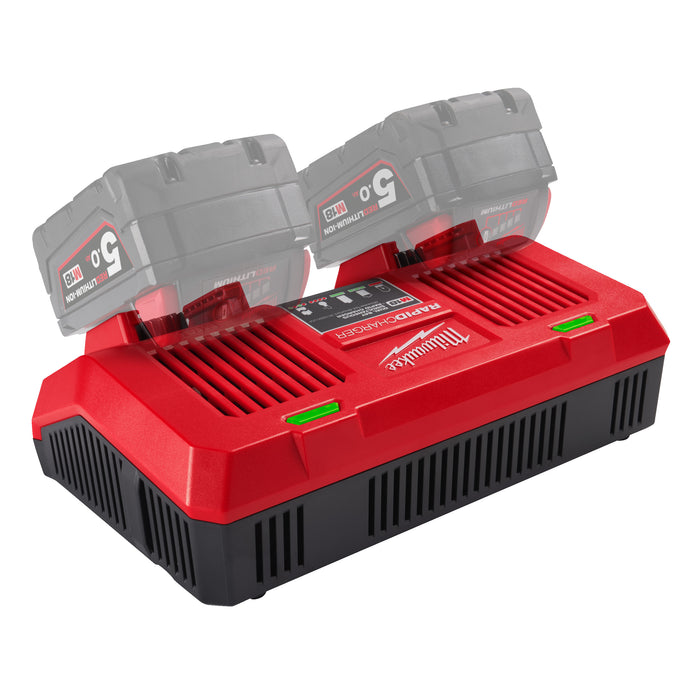 Milwaukee M18 dual bay rapid charger M18DFC