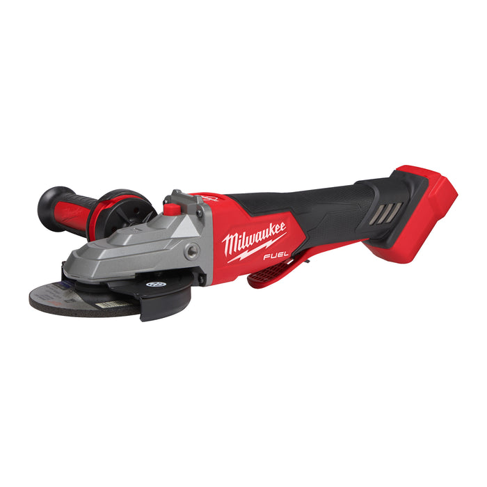 Milwaukee M18 FUEL™ 125 Mm Flathead Braking Angle Grinder With Paddle Switch M18FSAGF125XPDB-0X