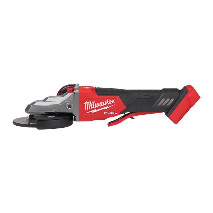 Milwaukee M18 FUEL™ 125 Mm Flathead Braking Angle Grinder With Paddle Switch M18FSAGF125XPDB-0X