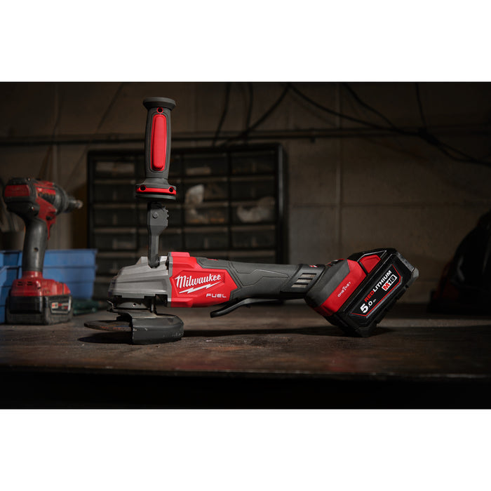 Milwaukee M18 FUEL™ 125 Mm Safety Grinder With Variable Speed And ONE-KEY™ M18FSAGSVO125X-0X
