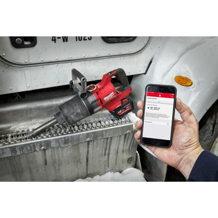 Milwaukee M18 FUEL ONE-KEY 1 high torque D-handle impact wrench with friction ring and extended anvil M18ONEFHIWF1D -0C