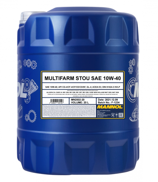MANNOL MANNOL Multifarm STOU 10W-40 Product Information MN2502-20