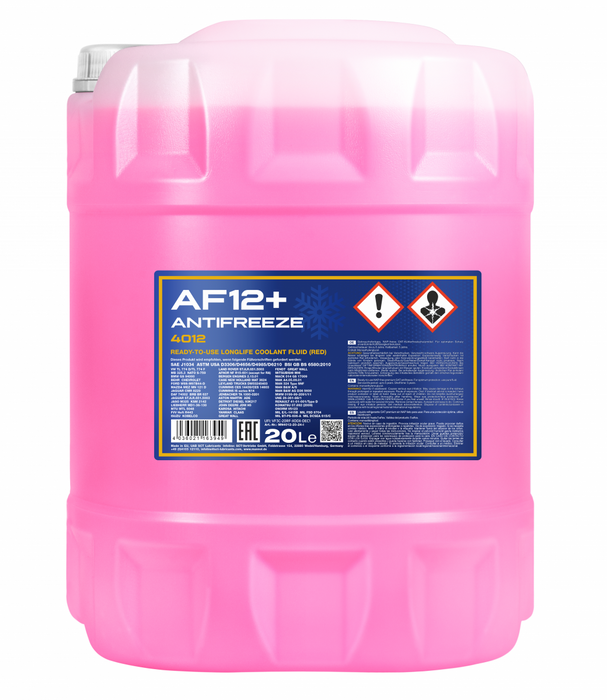 MANNOL Antifreeze AF12+ (-40 C) Longlife MN4012