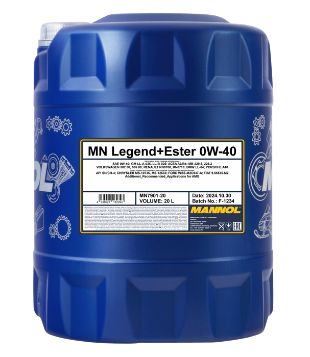 MANNOL Legend + Ester 0W-40 Product Extract 7901