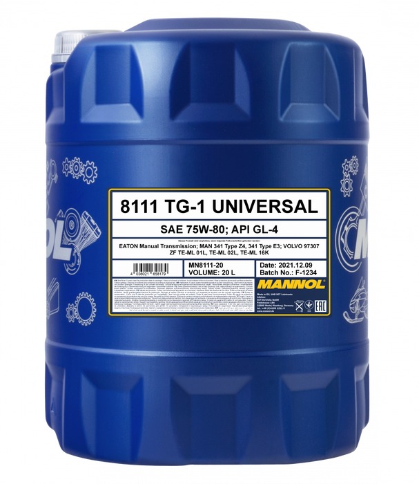 MANNOL MANNOL TG-1 Universal 75W-80 GL-4 Product Extract MN8111-20