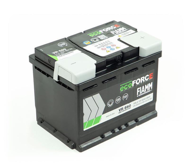 Fiamm VR680 (027AGM) 12V 60Ah 680A AGM Stop-Start Car Battery