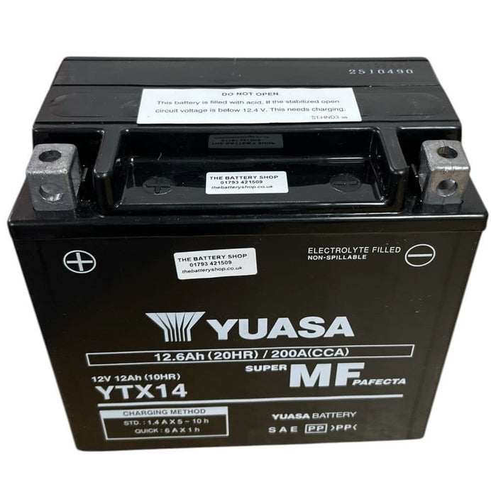 YTX14-BS 12V 12Ah 200A Nano Gel Motorcycle Battery