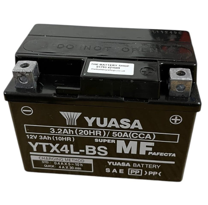 YT4L-BS 12V 3Ah 50A Nano Gel Motorcycle Battery